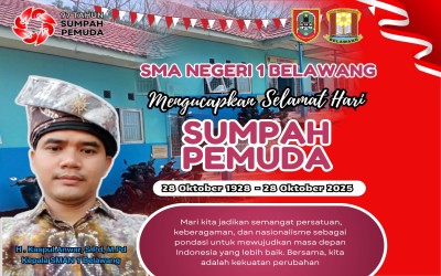 PERINGATAN HARI SUMPAH PEMUDA 28 OKTOBER 2025 DI SMAN 1 BELAWANG